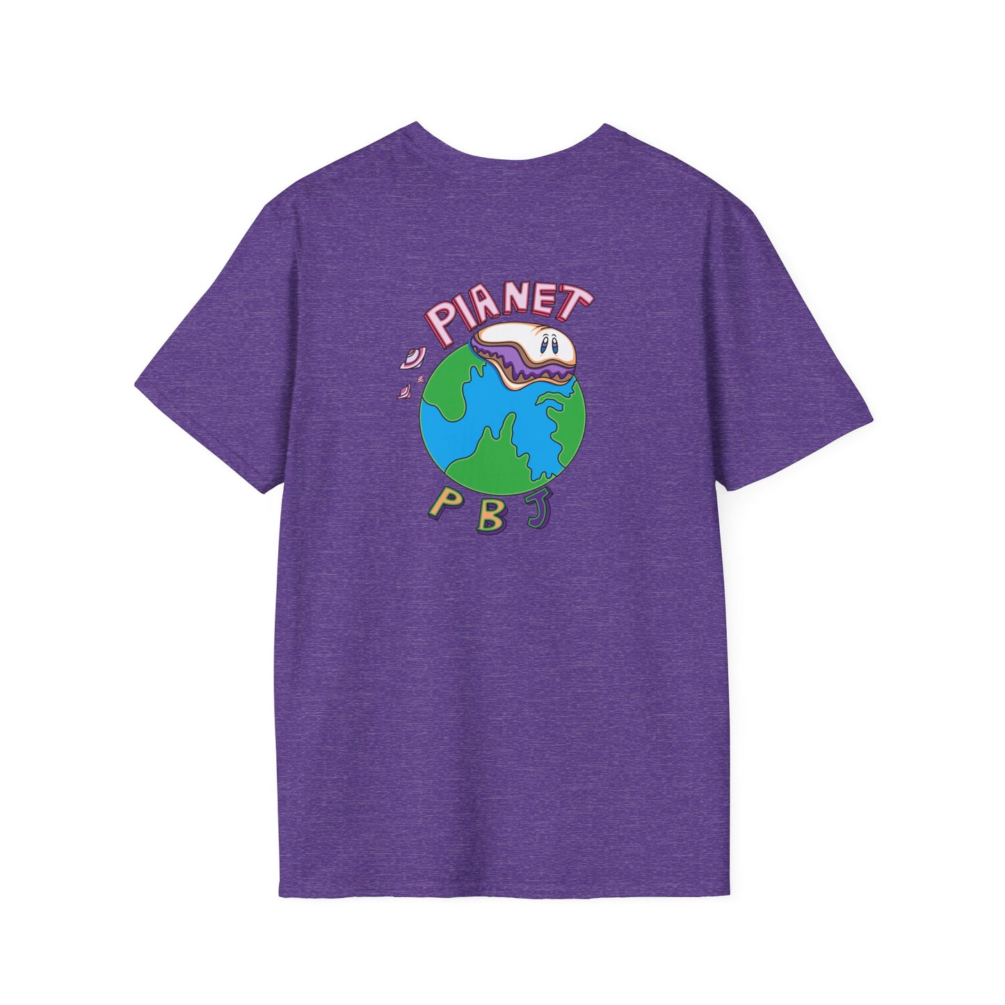Fun Cat Dog PB&J Planet T-Shirt, Cute Cartoon Tee, Dog and Cat Lovers Gift, Foodie Apparel, Kids and Adults Fashion, Lighthearted Humor Wear
