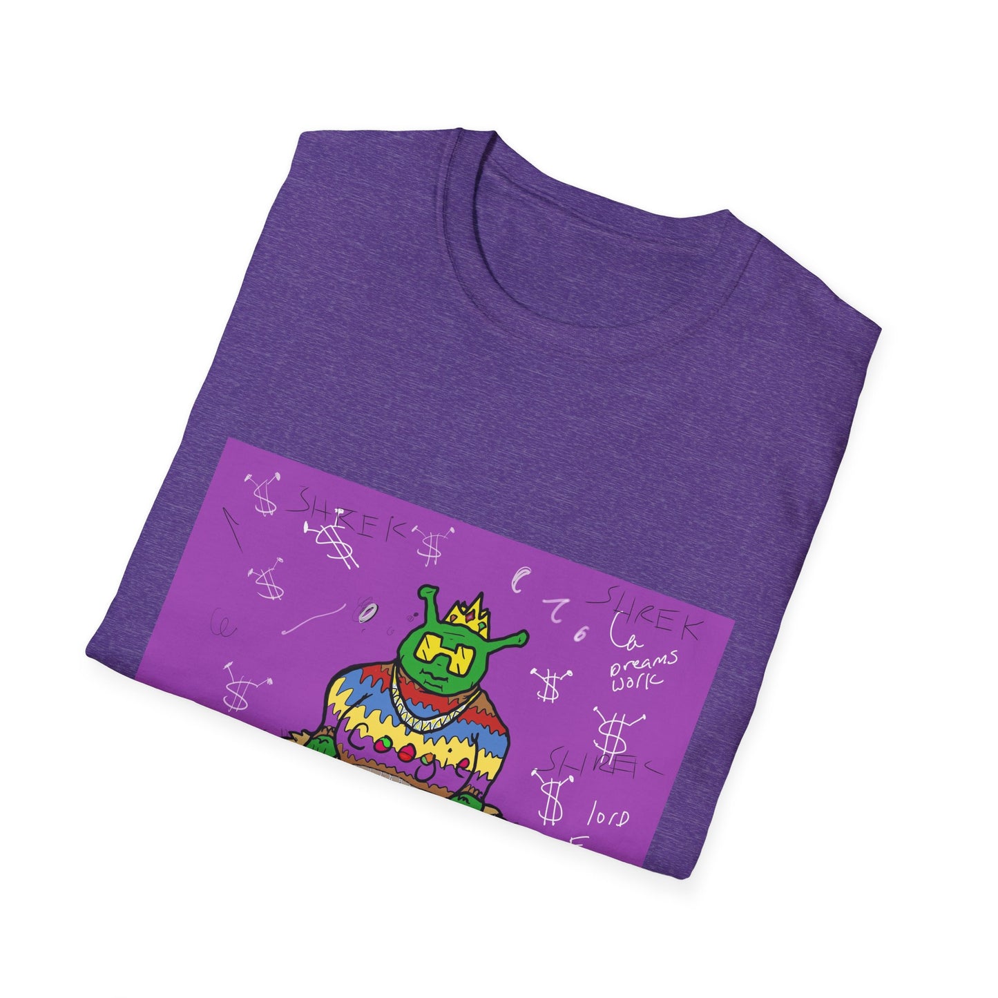 Fun Shrek BIGGIE Unisex Softstyle T-Shirt - Retro Planet PB&J Design
