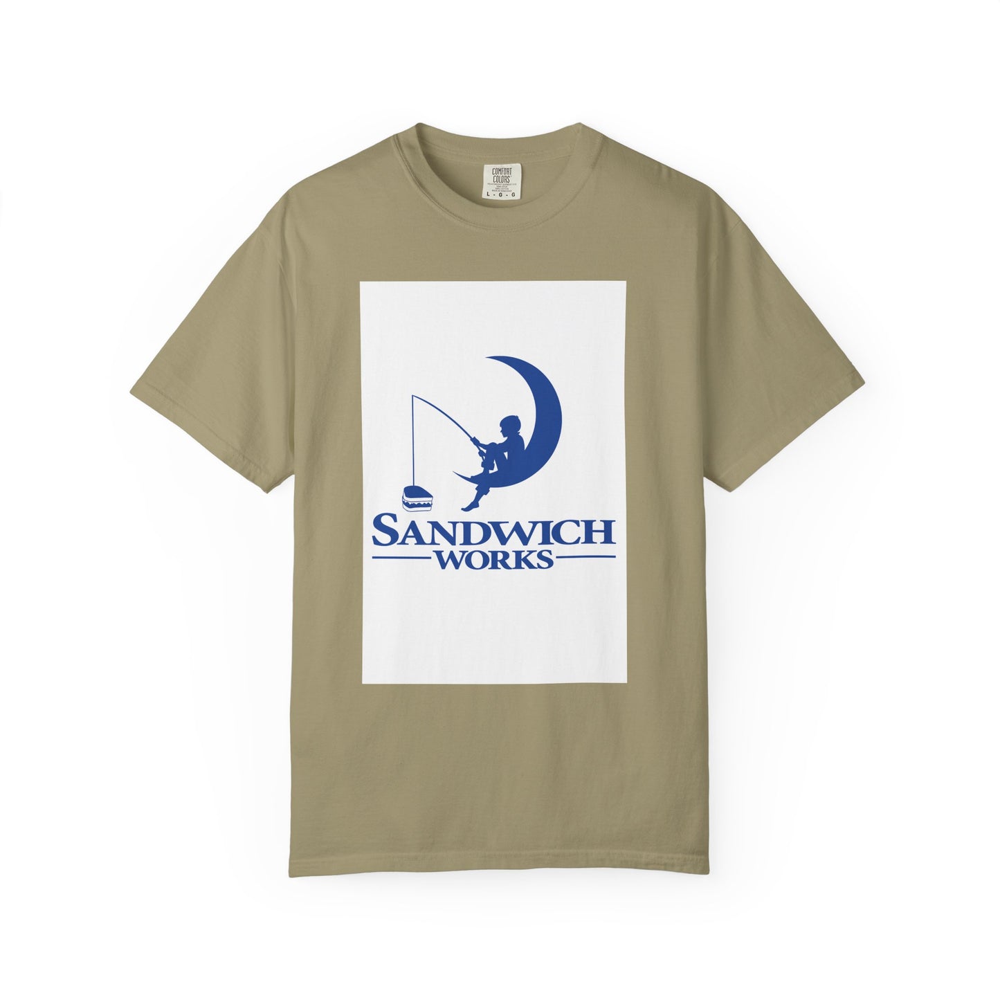 Sandwich Dream Works Fan Garment-Dyed Unisex T-Shirt: Chill Vibes, Eco-Friendly Fashion, Casual Wear, Gift for Nature Lovers, Perfect for Summer