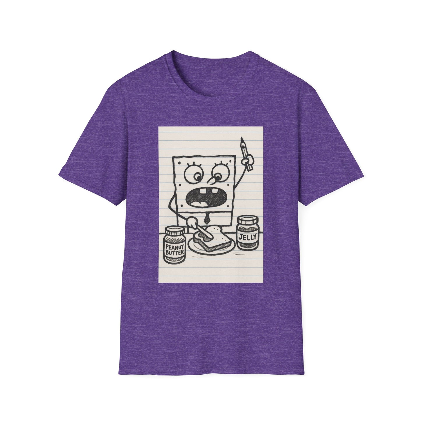 Doodle Bob Planet PB&J T-Shirt, , Cartoon Apparel, Summer Casual Wear, Youthful & Playful Fashion