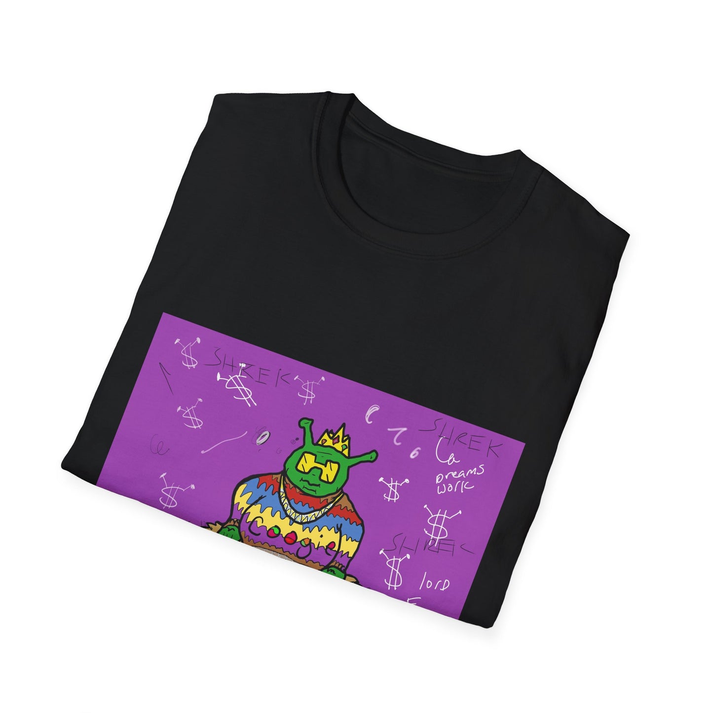 Fun Shrek BIGGIE Unisex Softstyle T-Shirt - Retro Planet PB&J Design