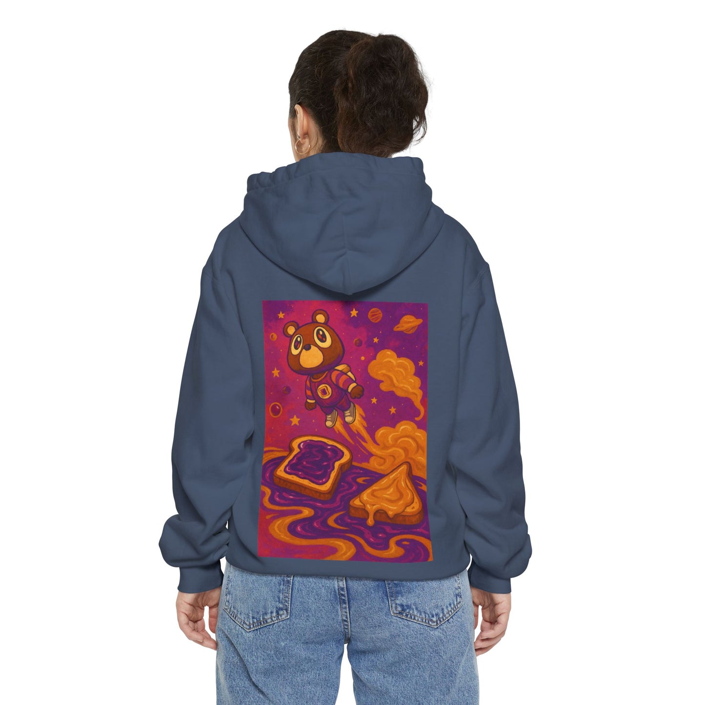 Playful   PBNJ Earth-Friendly Hoodie, Cozy Sweatshirt, Gift for Eco Lovers, Casual Layering, Perfect for Lounging