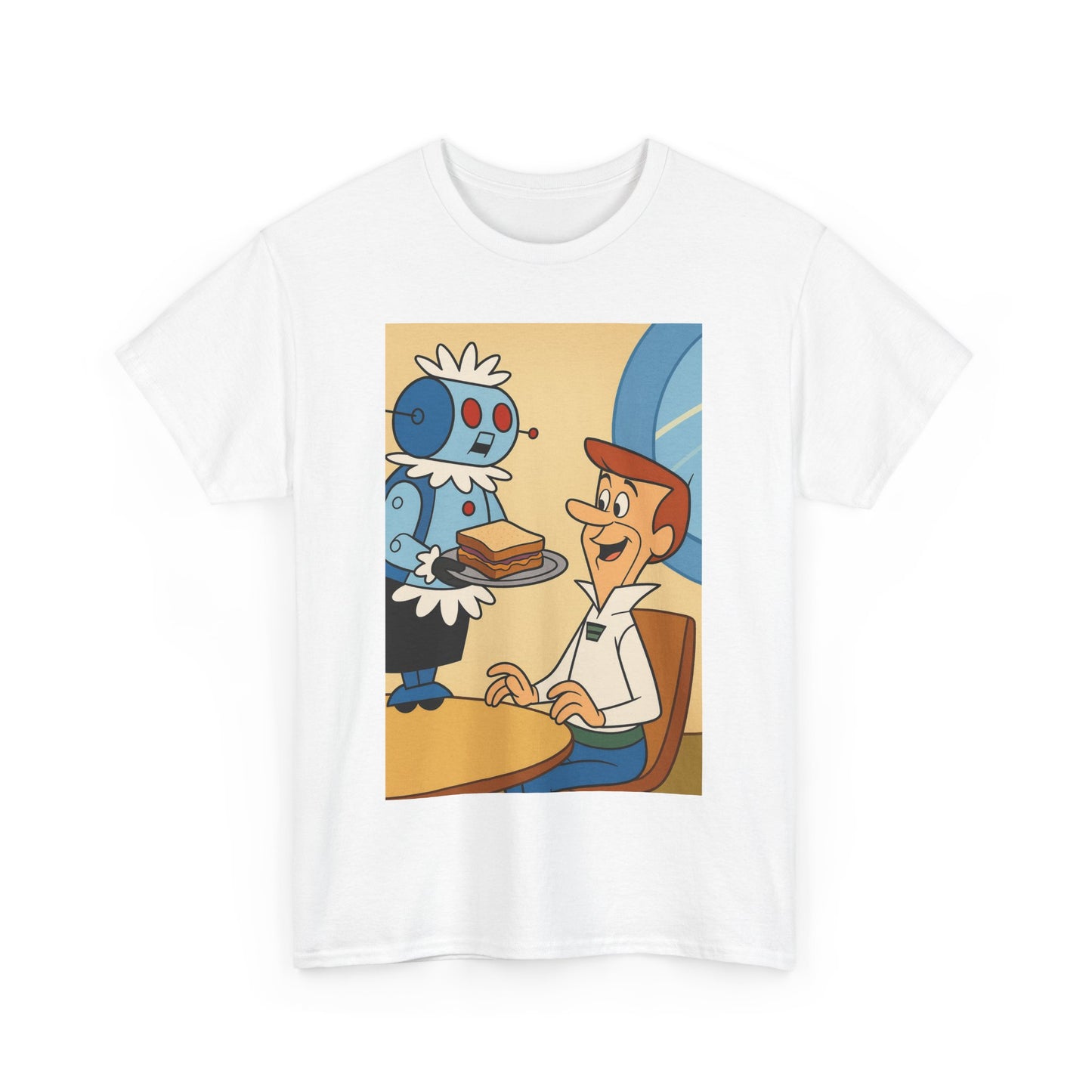 Retro Cartoon Graphic Tee, Unisex Heavy Cotton T-Shirt, Fun and Casual Wear, Great for Gifts, Earth Day, Pop Culture Fashion