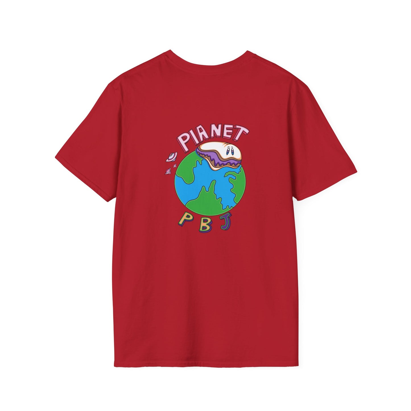 Retro Cartoon Tee - Fun for Kids & Adults, Perfect for Gifts, Planet PB&J Design, Vintage Style, Unisex T-Shirt, Casual Wear