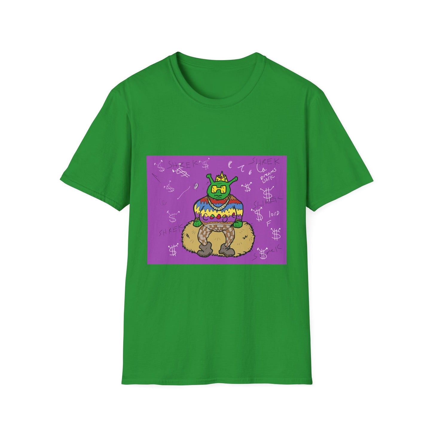 Fun Shrek BIGGIE Unisex Softstyle T-Shirt - Retro Planet PB&J Design