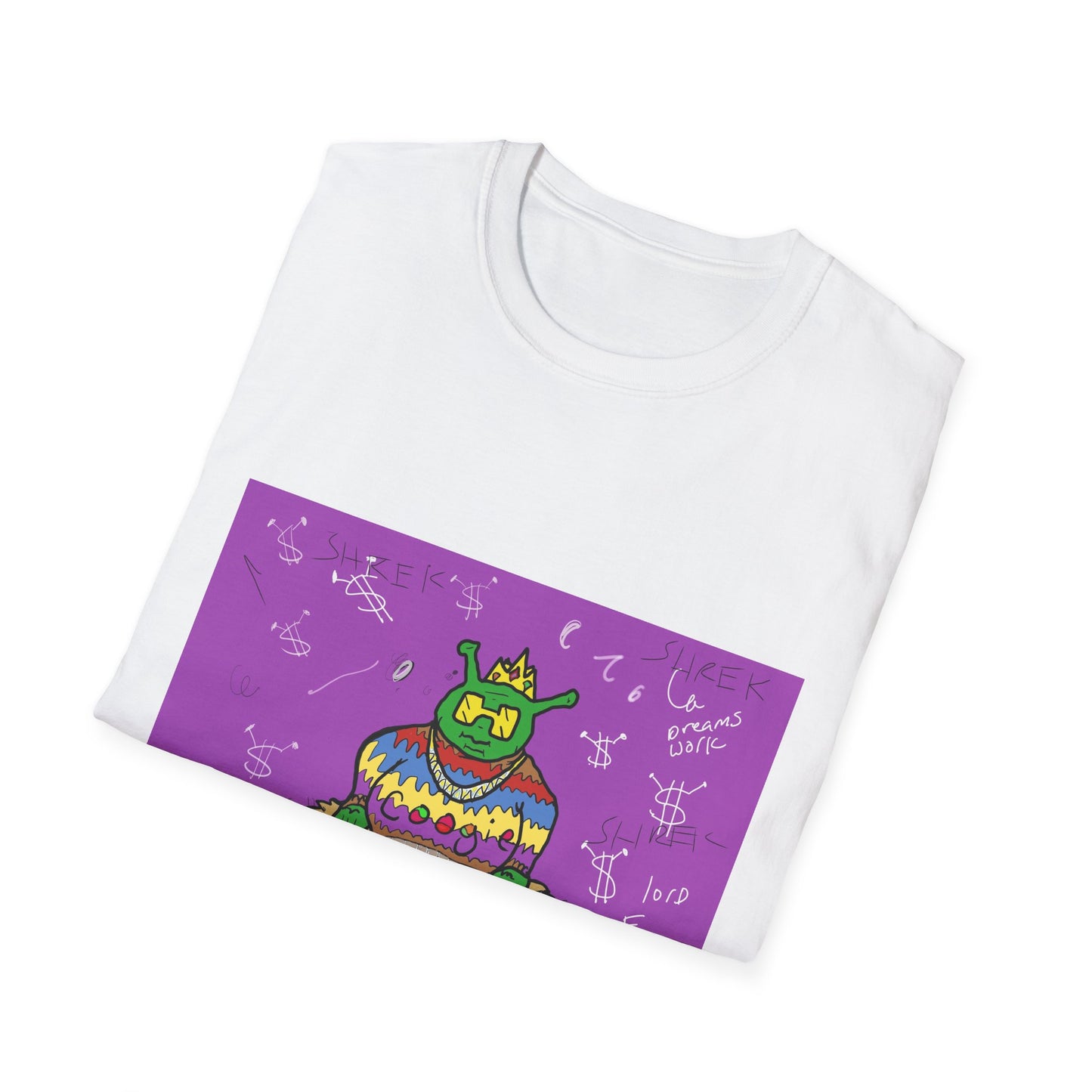 Fun Shrek BIGGIE Unisex Softstyle T-Shirt - Retro Planet PB&J Design