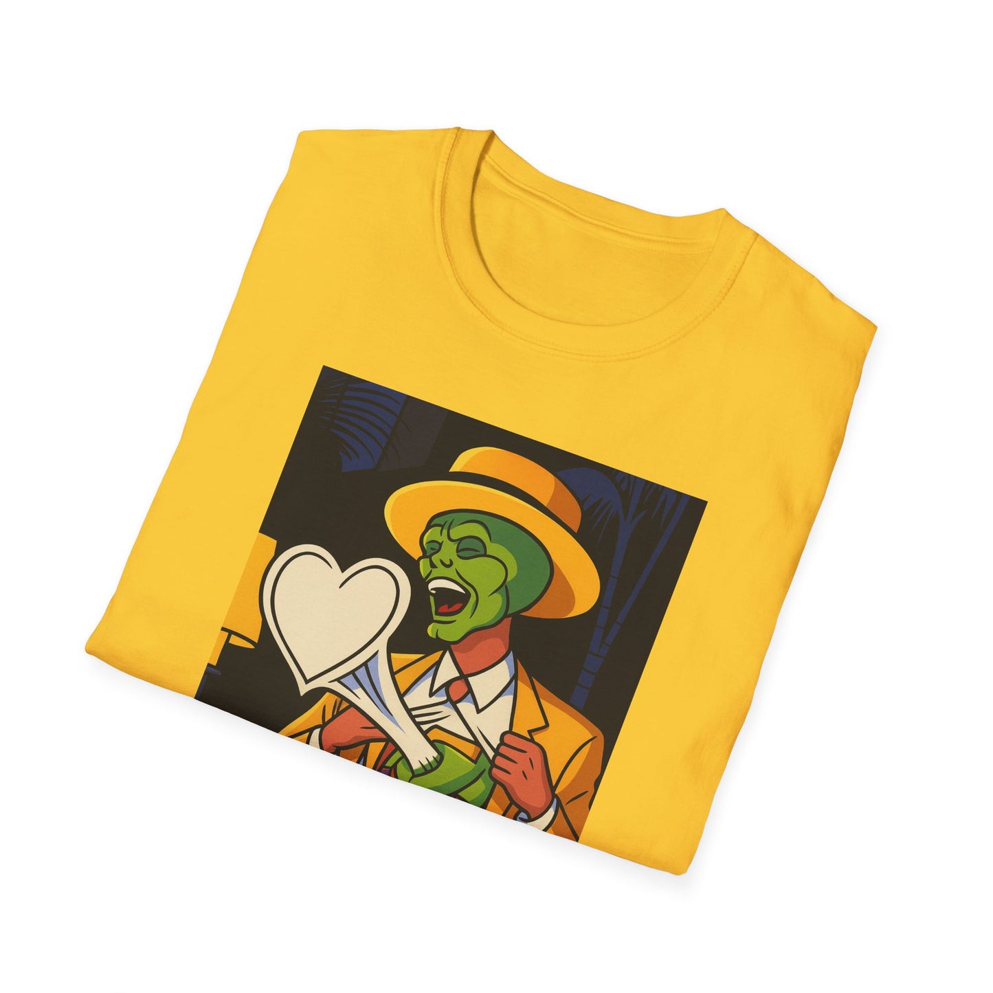 Quirky The Mask Unisex T-Shirt with Fun Graphics | Retro Vibes, Planet PB&J Design, Gift for Food Lovers, Unique Casual Wear, Graphic Tee