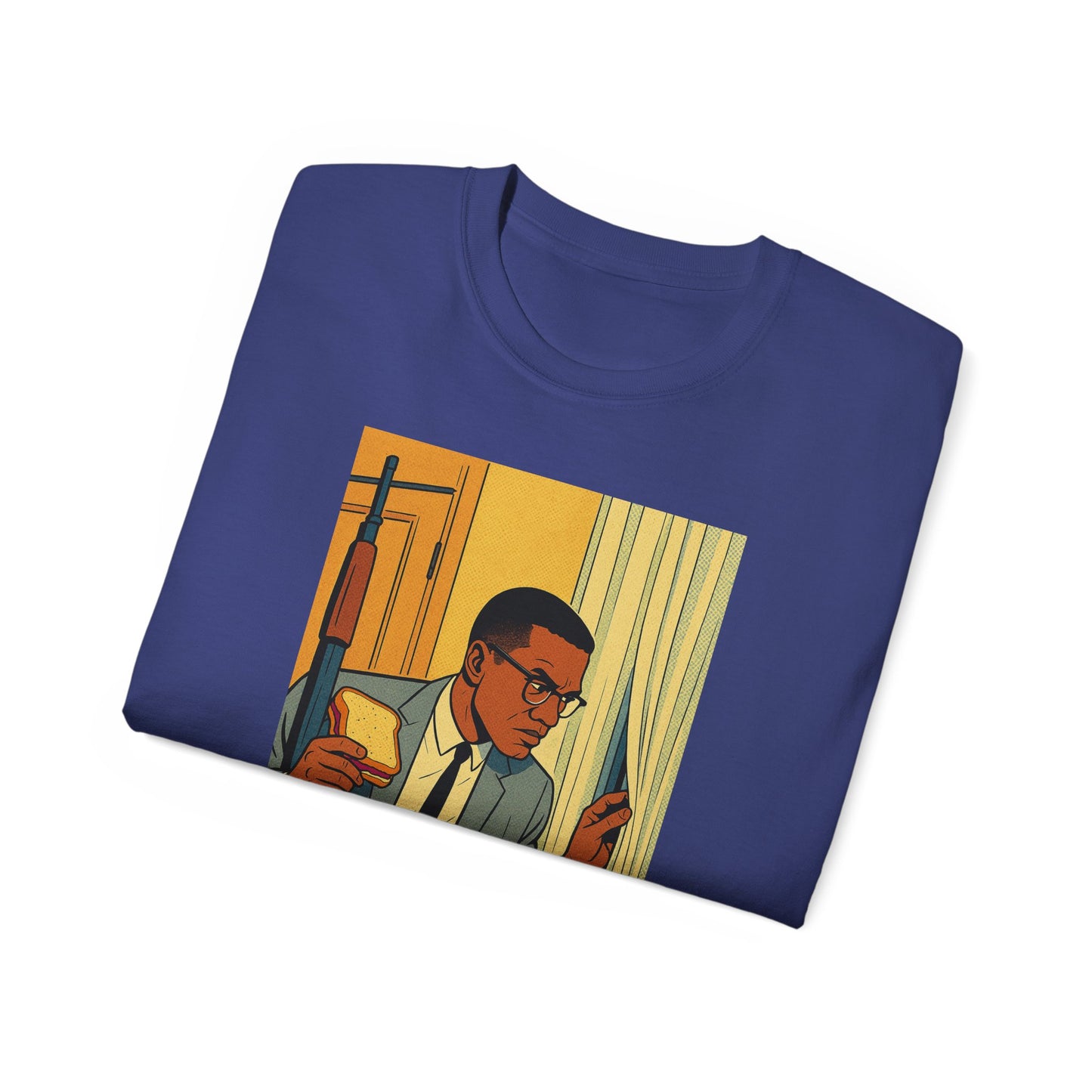 Stylish Malcom X  Unisex Tee for Art Lovers, Comfortable Graphic T-shirt, Unique Trendy Top, Great Gift for Birthdays, Cool Casual Wear