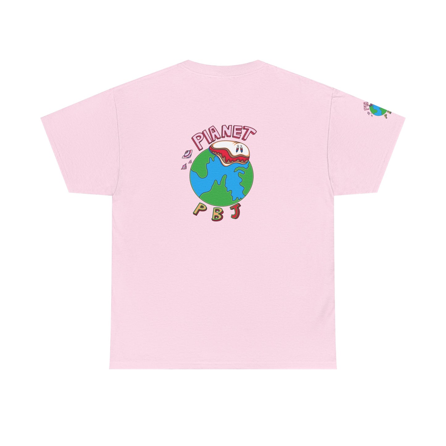 Uzi Funny Planet PB&J Unisex Heavy Cotton Tee, Graphic T-Shirt, Casual Wear, Foodie Fashion, Gift for Food Lovers