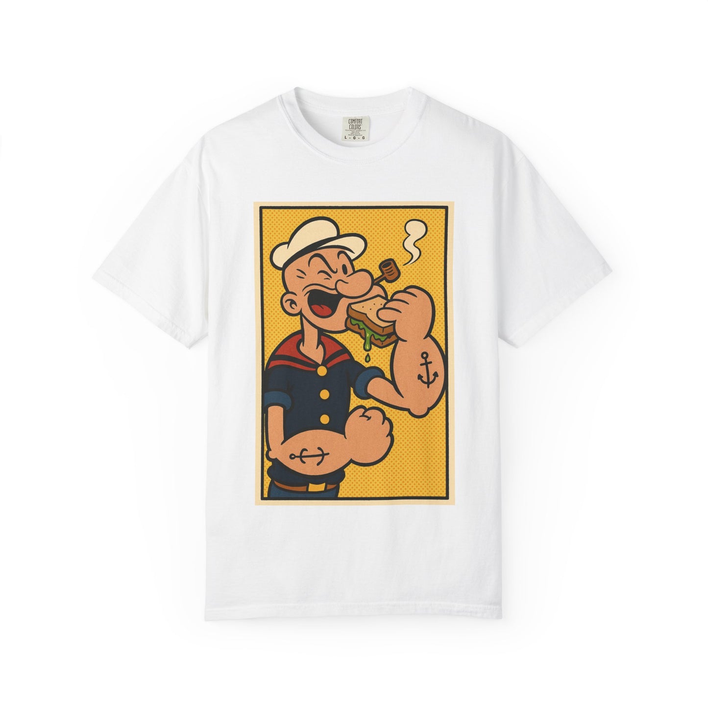 Popeye & PBJ Planet T-shirt, Vintage Cartoon Tee, Casual Unisex Shirt, Gift for Food Lovers, Nostalgic Apparel